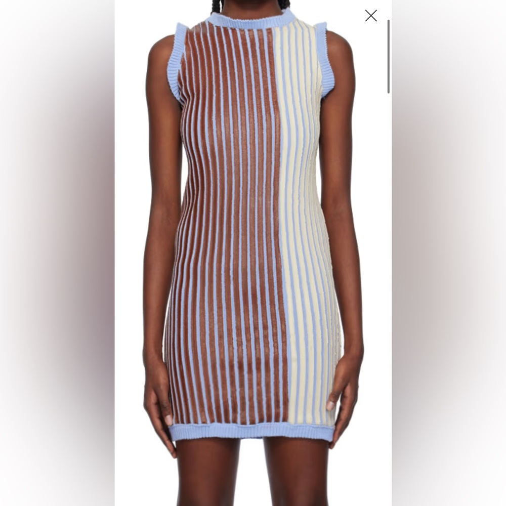 STANLEY RAFFINGTON
SSENSE Exclusive Off-White & Brown Minidress